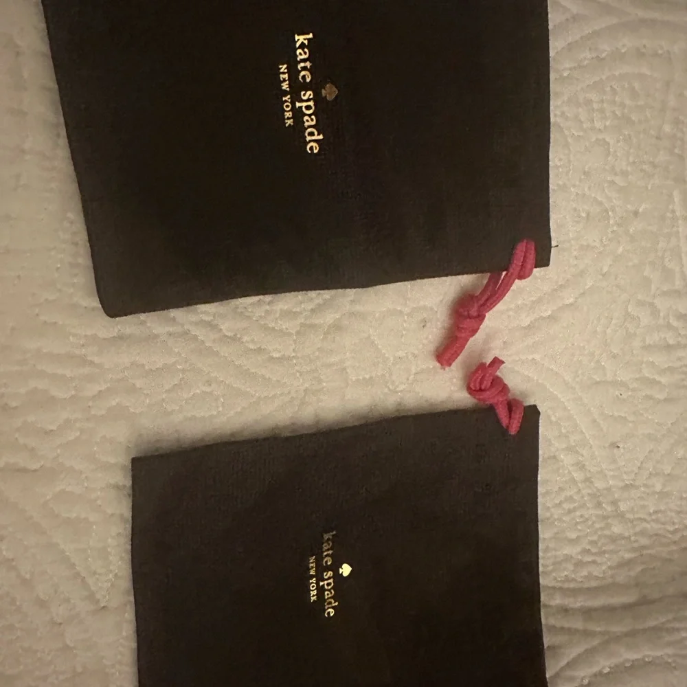 Kate Spade small jewelry dust bags set of two - Picture 2 of 2